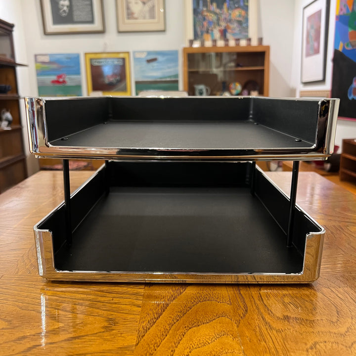 Smokador 2-tier Chromed Plastic Paper Tray