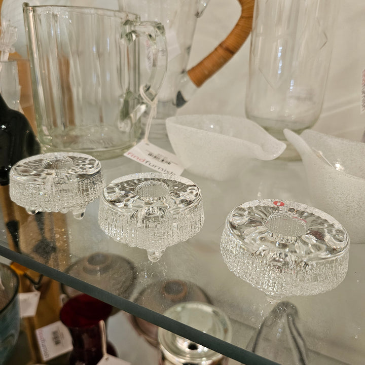 Set of 3 iittala Ultima Thule Taper Candleholders