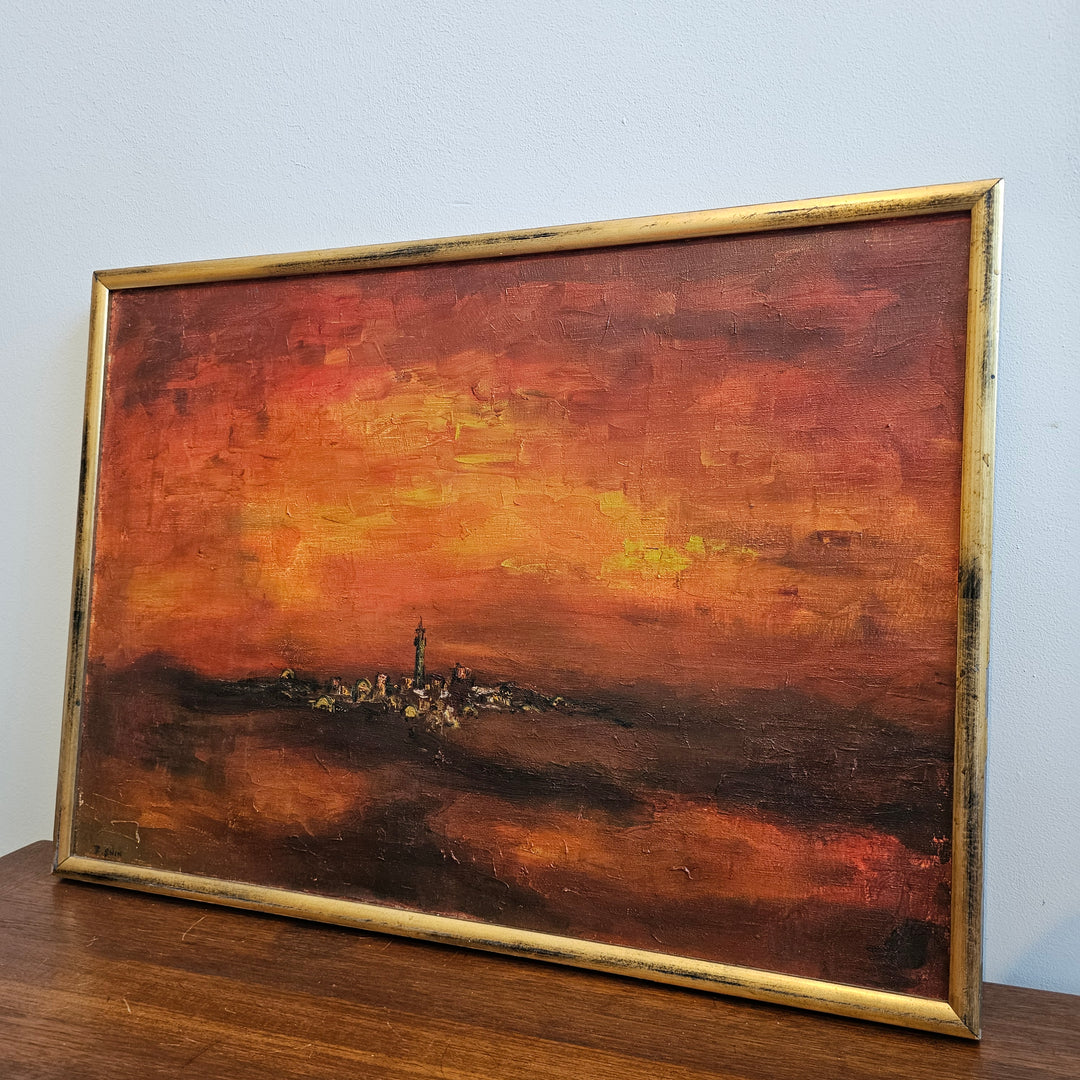 Vintage Signed Oil Painting