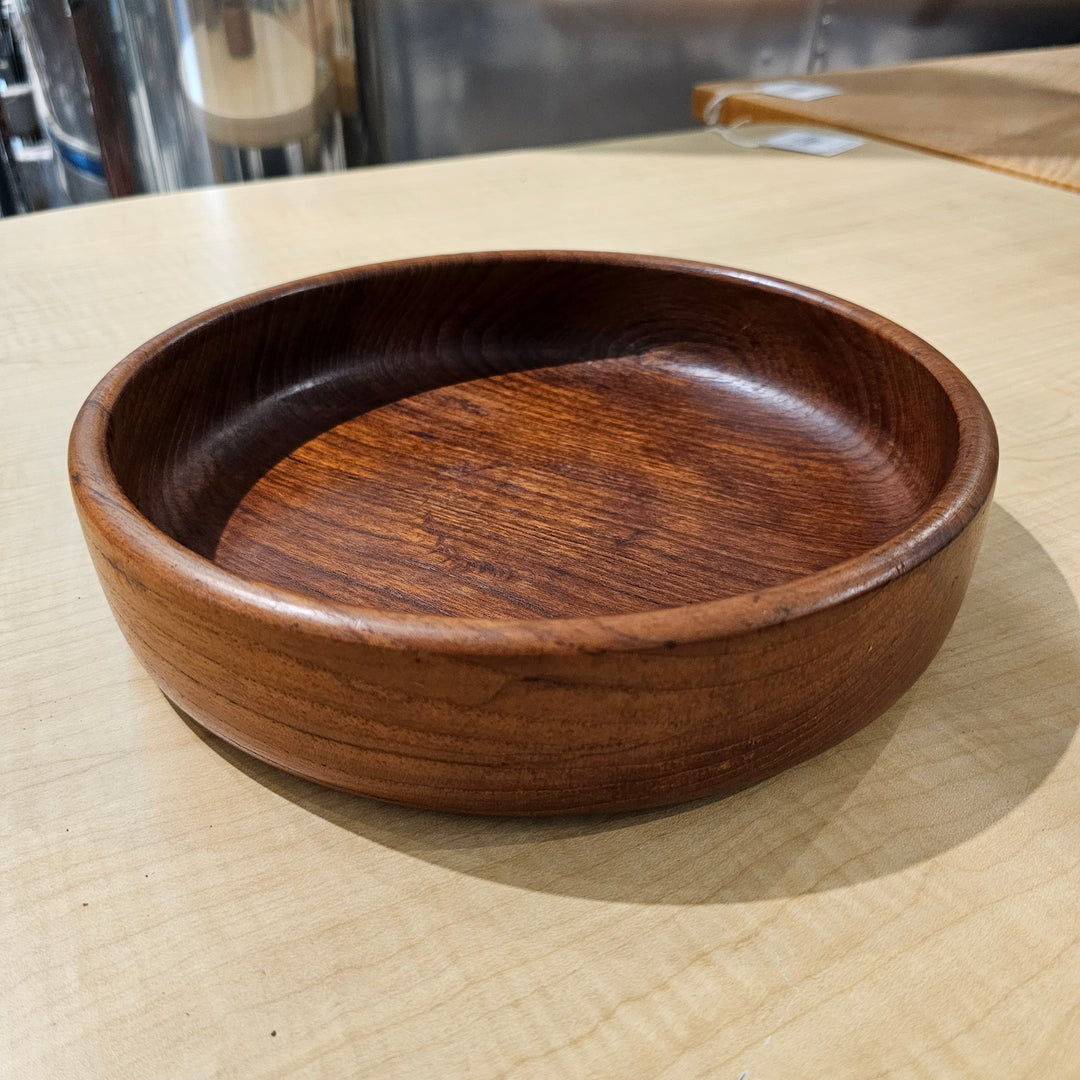 Shallow Teak Serving Bowl