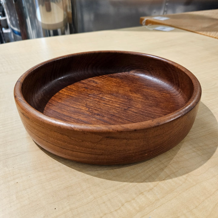 Shallow Teak Serving Bowl