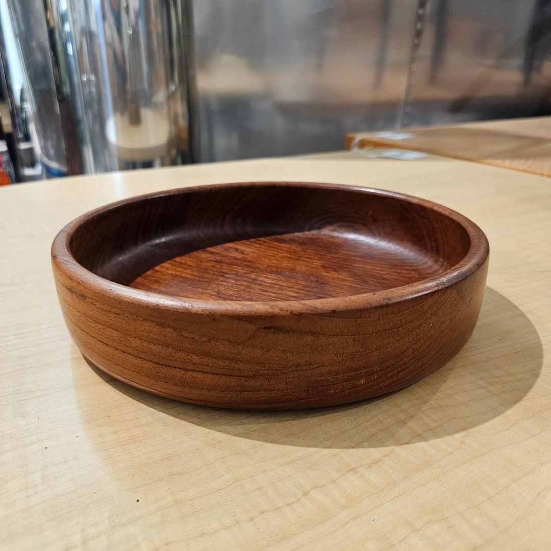 Shallow Teak Serving Bowl