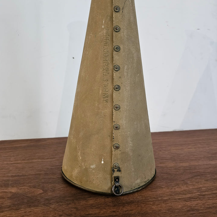 Vintage US Army Signal Corps Megaphone