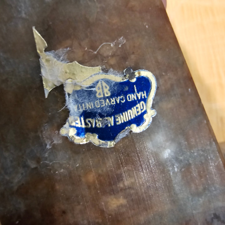 Pr. Italian Snail Themed Alabaster Bookends