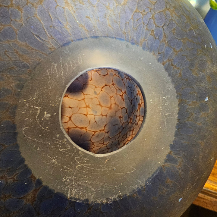 Small Art Glass Double Wall Bowl