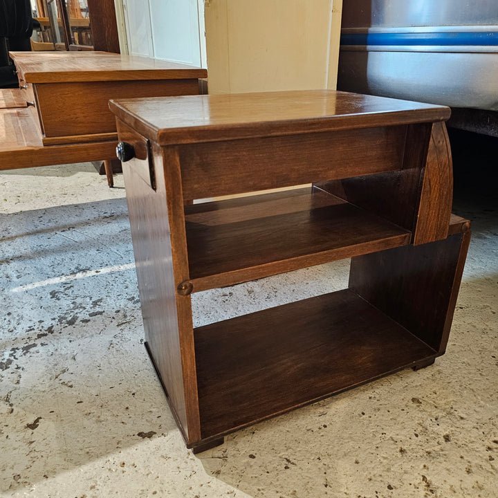 Art Deco Step Side Table / Nightstand