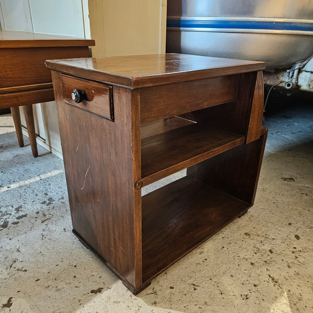 Art Deco Step Side Table / Nightstand