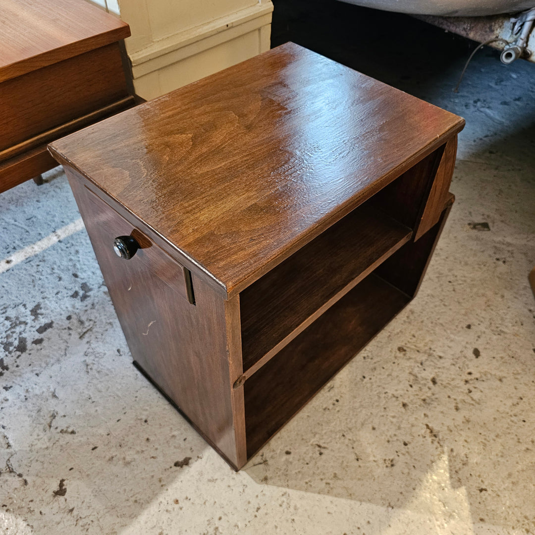 Art Deco Step Side Table / Nightstand