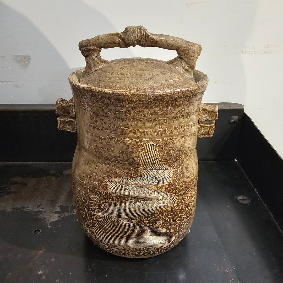 Lidded Pottery Vessel