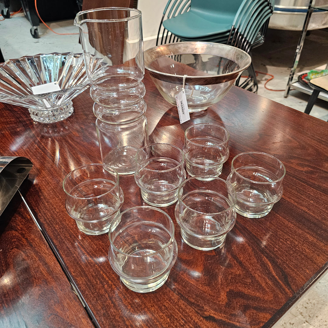 Riihimaen Lasi Finland Pitcher & Glasses