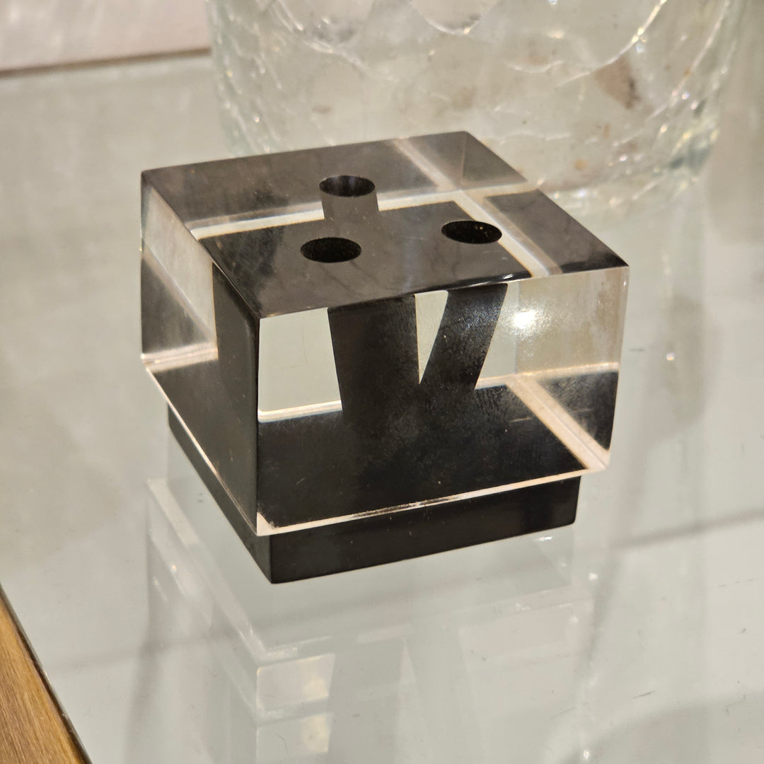 Mod Lucite Pen Holder