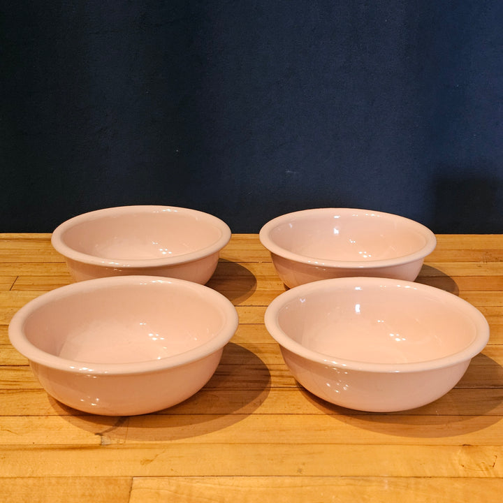 (4) Pink Crown Corning Bowls
