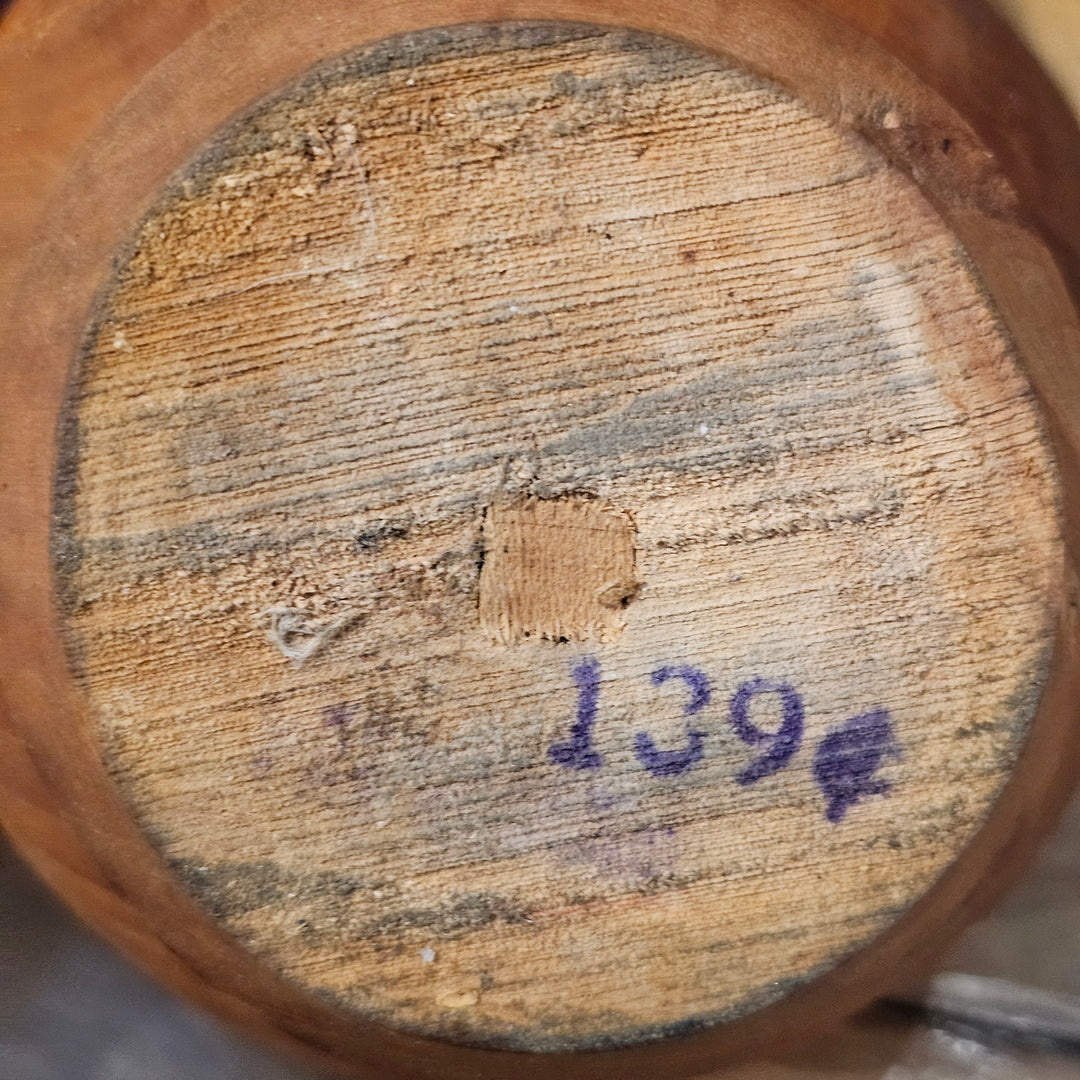 Hand Turned Wood Bowl w/ Line Details