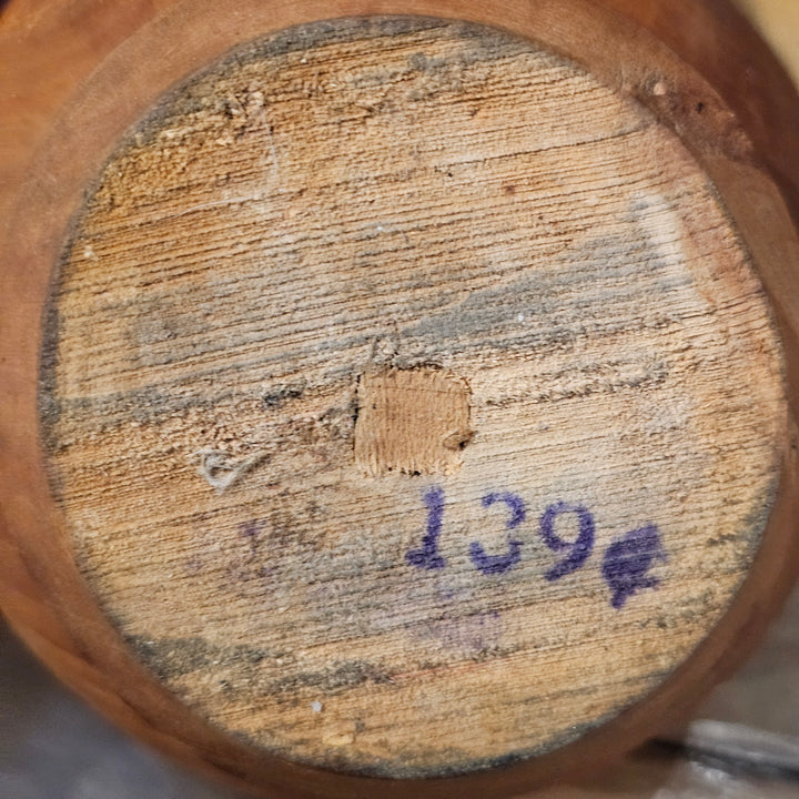 Hand Turned Wood Bowl w/ Line Details