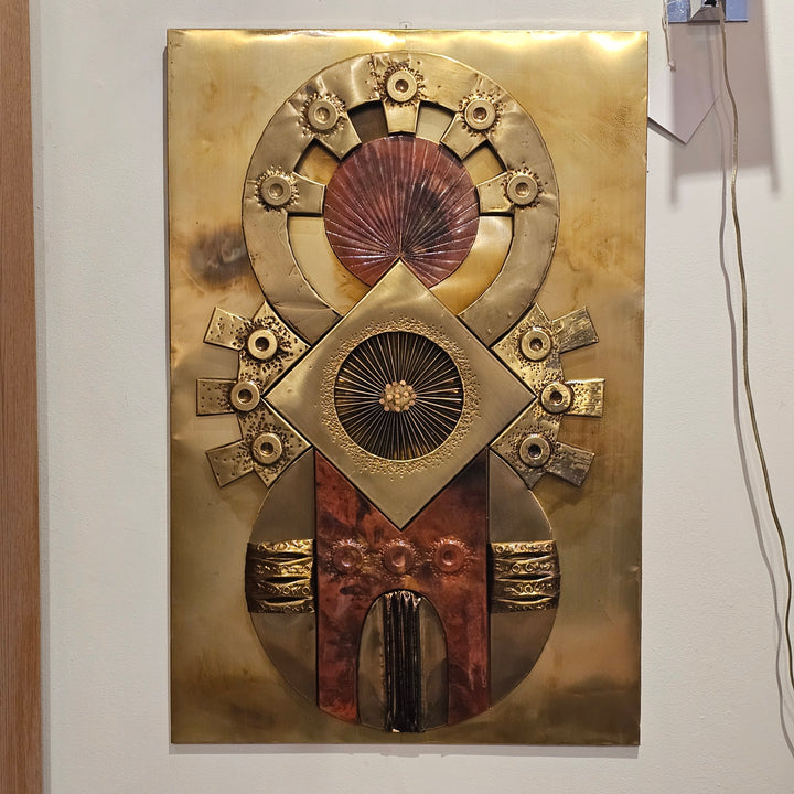 Brutalist Wall Sculpture in the Style of Stephen Chun