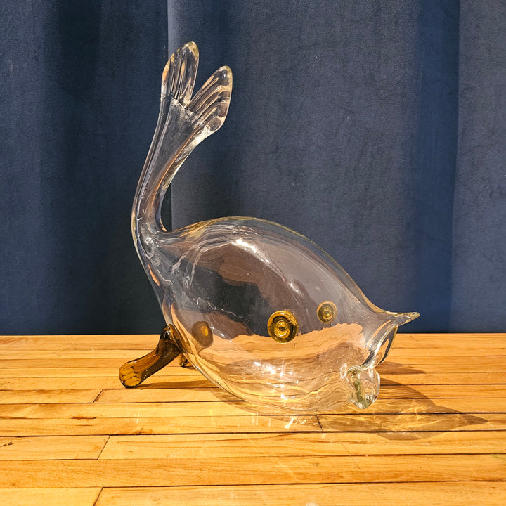 Large Italian Art Glass Fish Vase