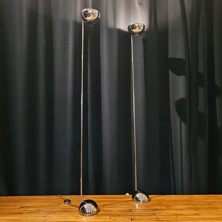 Robert Sonneman Chrome Torchiere Floor Lamp