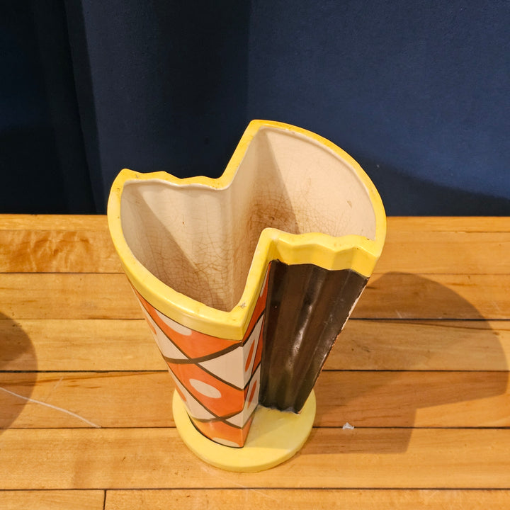 Art Deco Hand Painted Japanese Vase