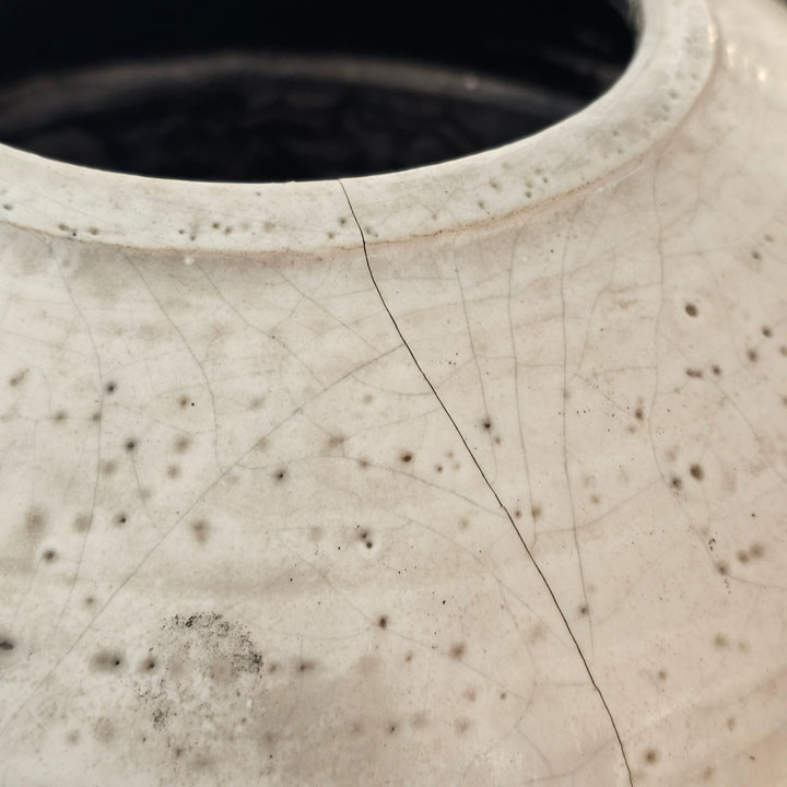 Charles Halling Raku Pottery Vase (as found)