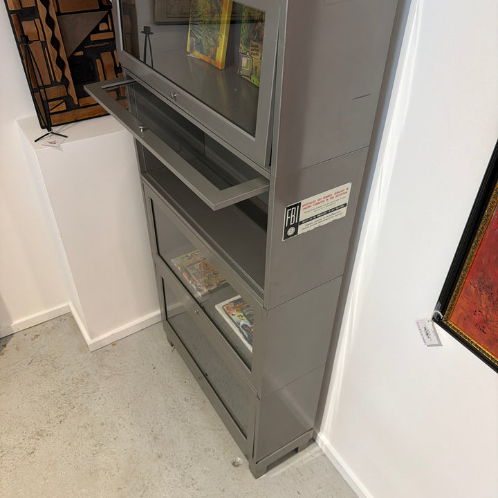 Art Metal Four-Section Barrister Cabinet