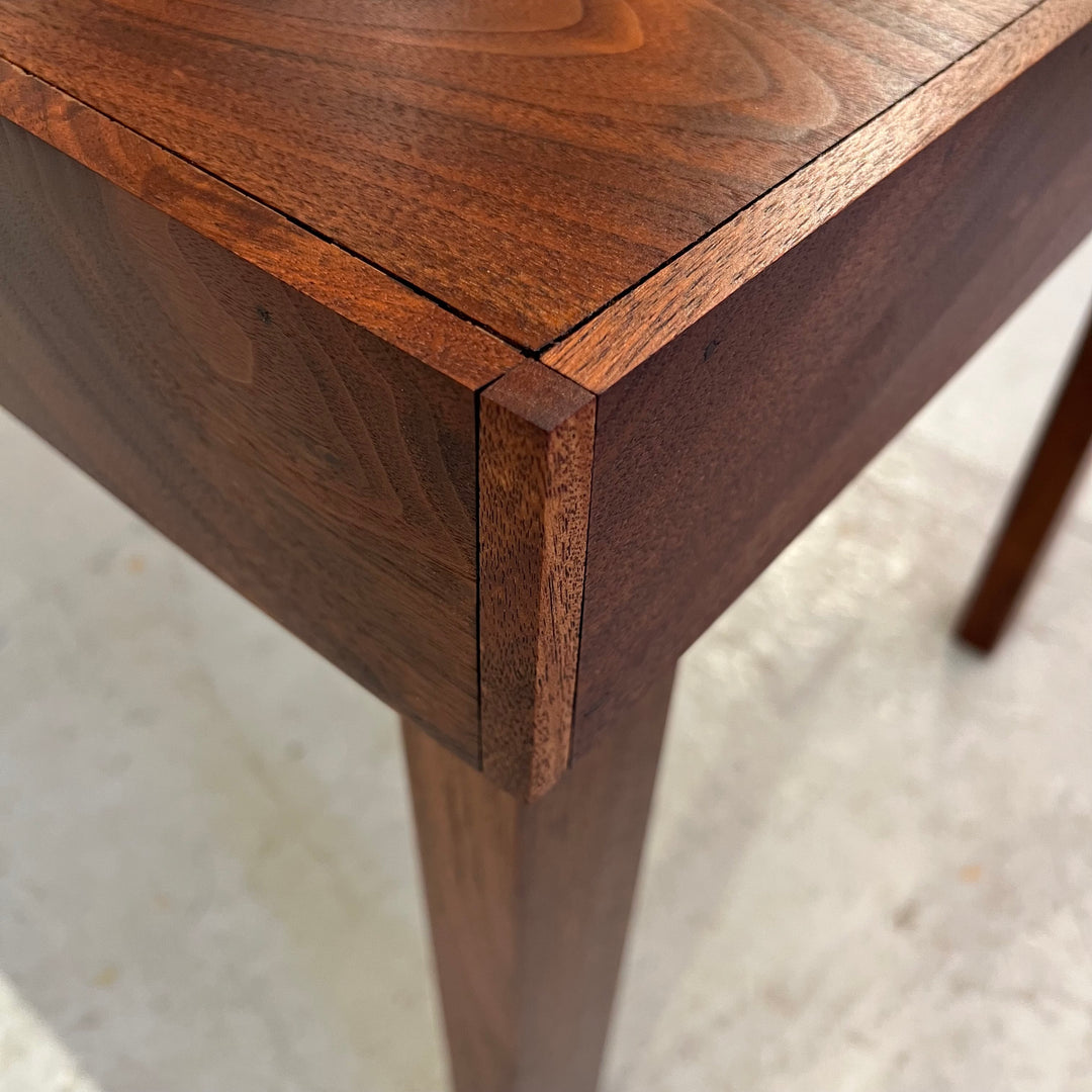 1970s Custom Minimalist Solid Walnut Table
