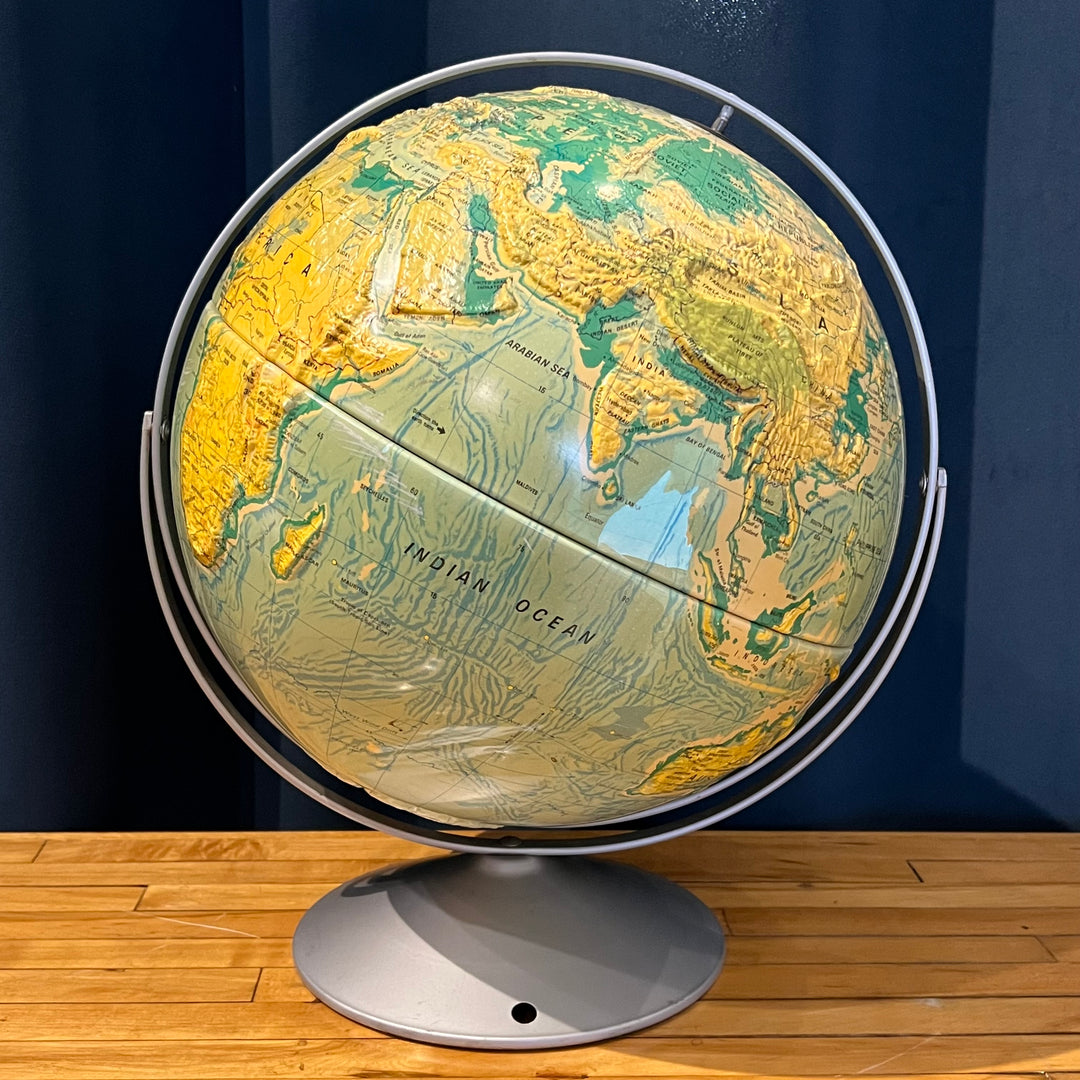 Vintage Nystrom 16” Relief Globe (2)