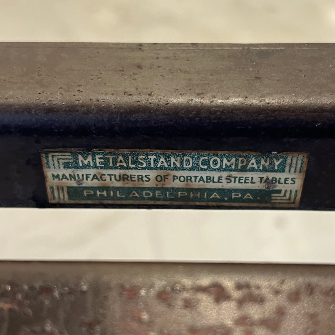 Metalstand Co. Typewriter Table w/Folding Shelf