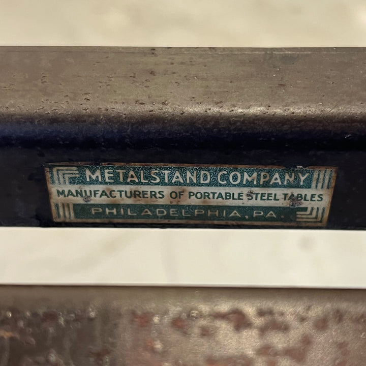 Metalstand Co. Typewriter Table w/Folding Shelf