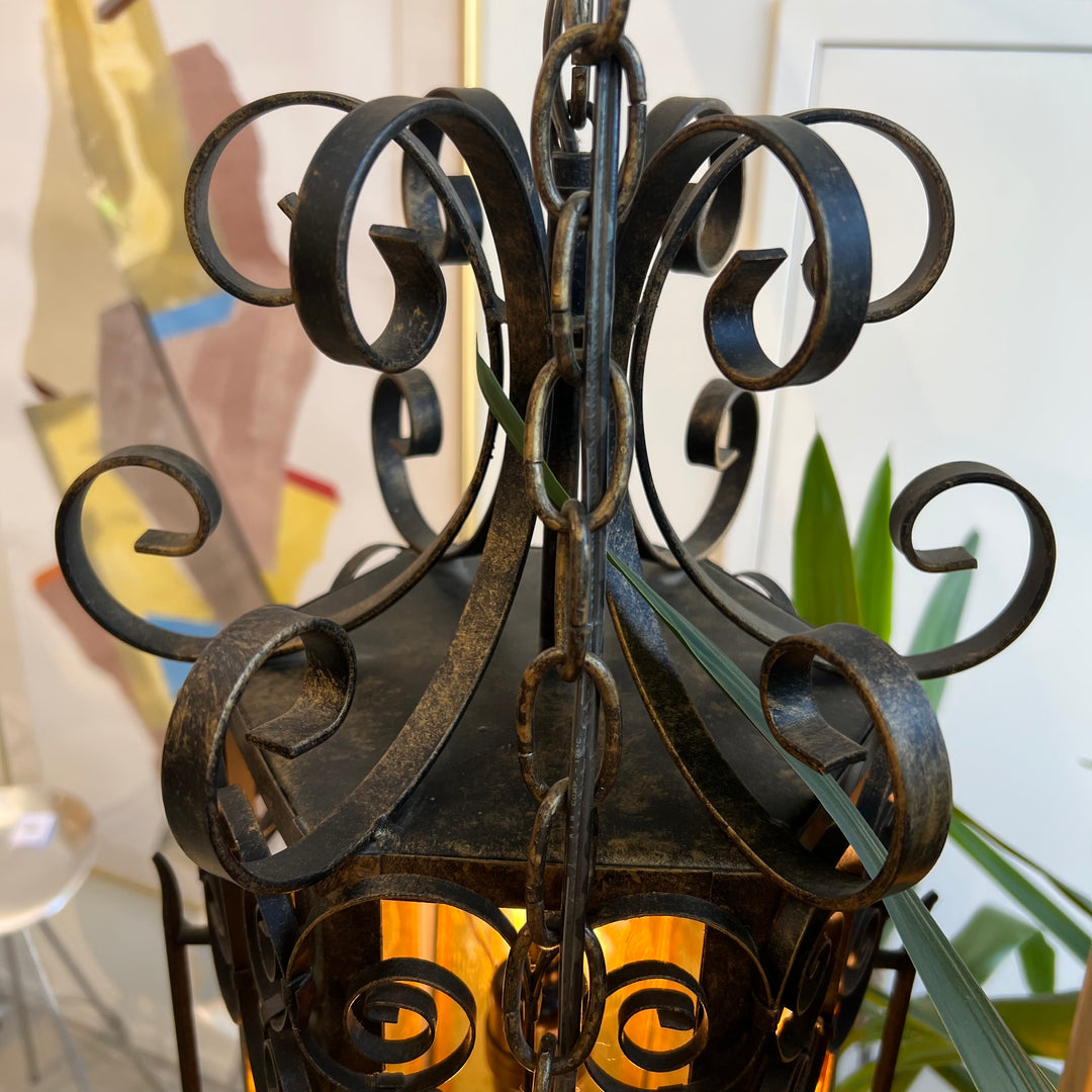1960s Spanish Revival Swag Lamp