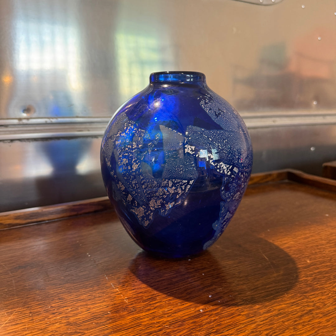 Glass Vase in Style of Dick Huss