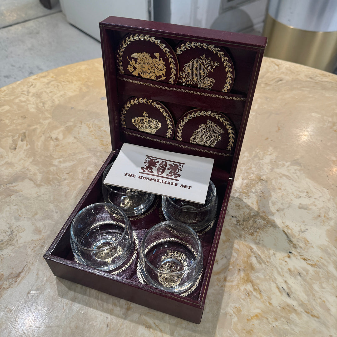 Vtg Glassware Set in Box