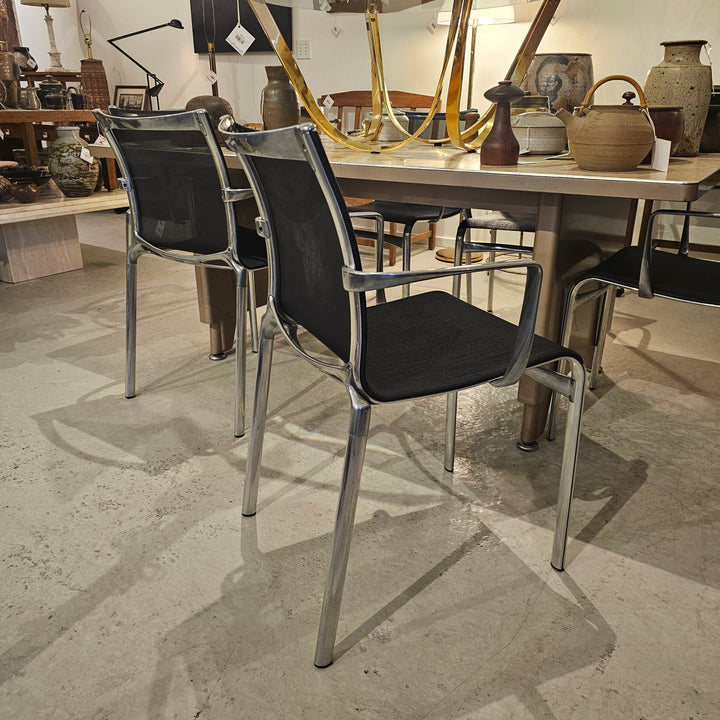 (6) Alberto Meda for Alias Bigframe Mesh Dining Chairs