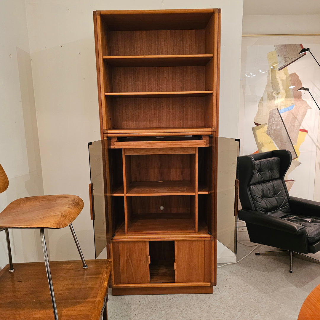 Large Teak & Glass Display Unit