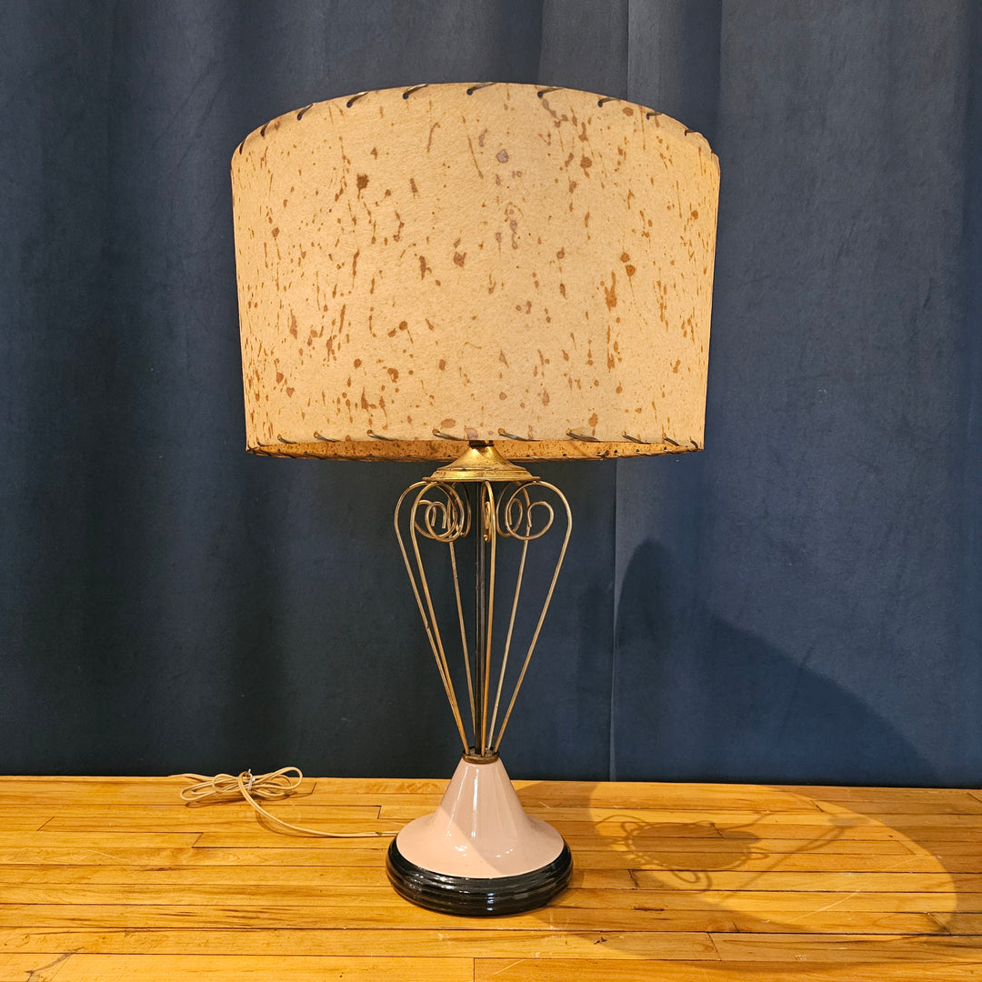 Pink MCM Table Lamp