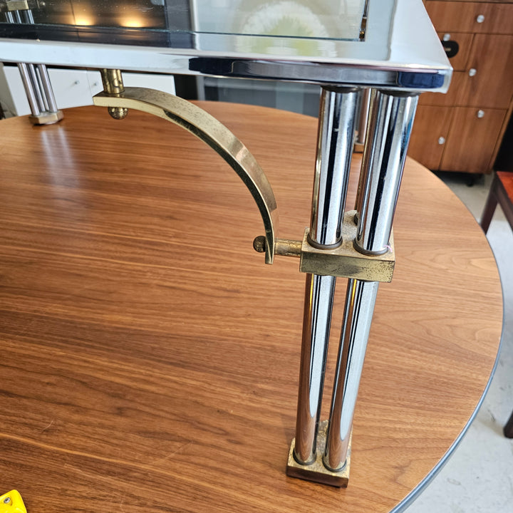 Maison Jensen Style Chrome & Brass Coffee Table