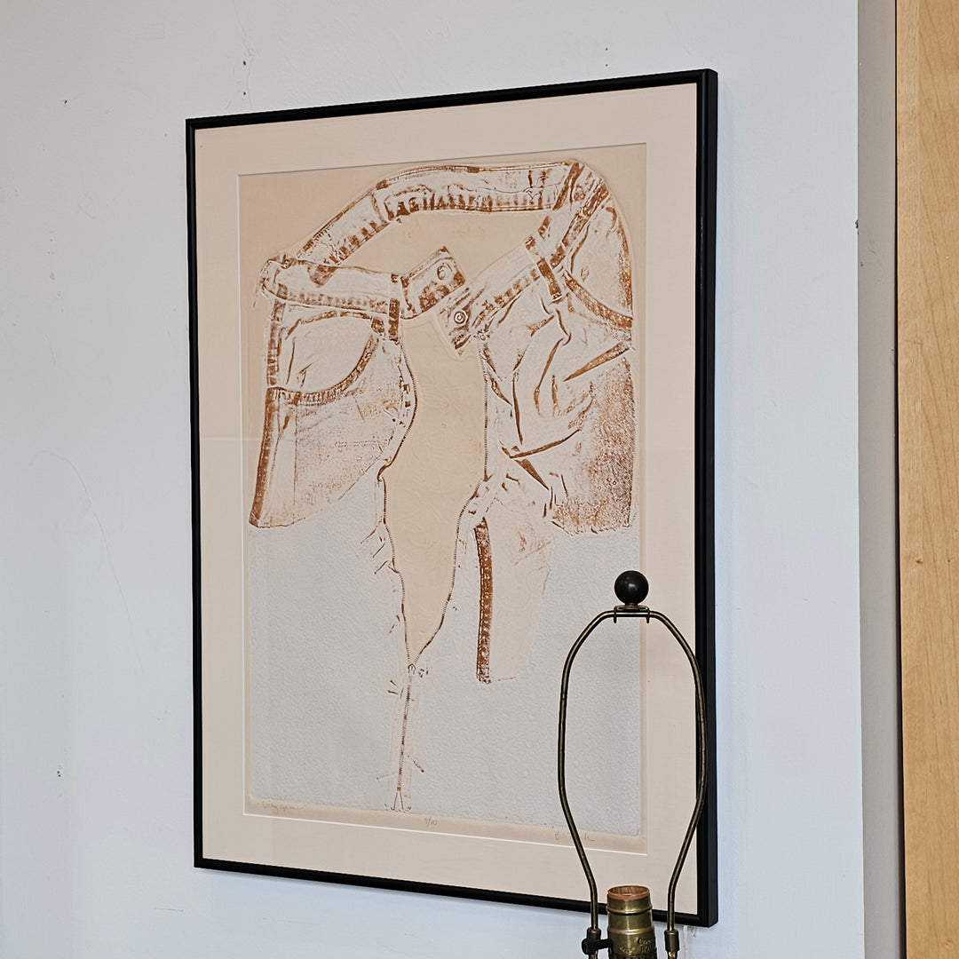 Signed Embossed 'Dirty Jeans' Artwork