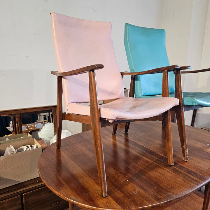 Colorful Vinyl MCM Lounge Chair